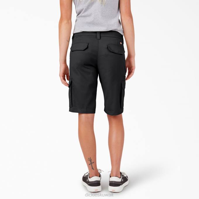 Dickies نحيف شورت رياضي مريح مقاس 11 بوصة أسود (بك) ثياب 84442225