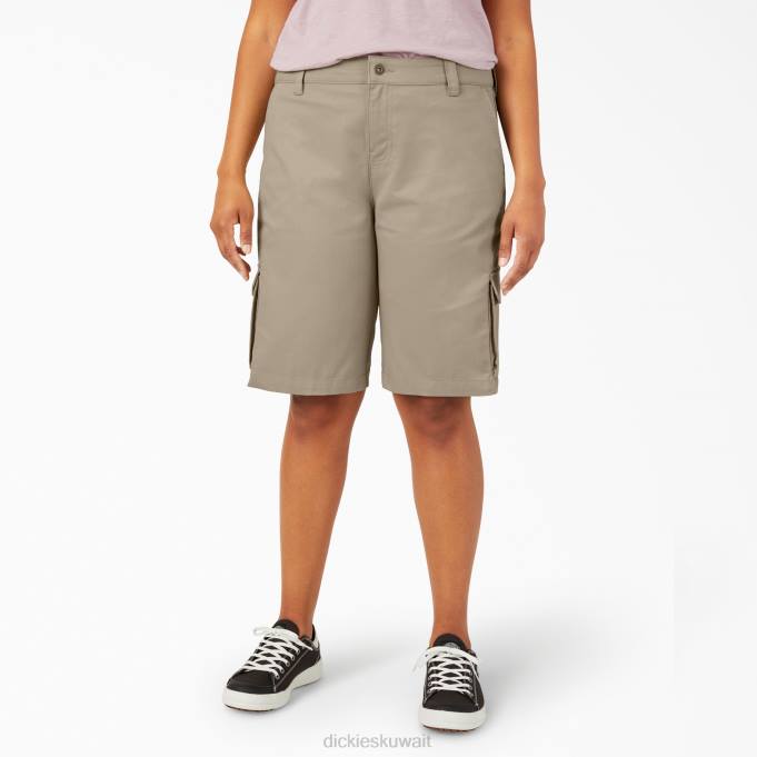 Dickies نحيف بالإضافة إلى شورت رياضي مريح مقاس 11 بوصة رمال الصحراء (س) ثياب 84442230