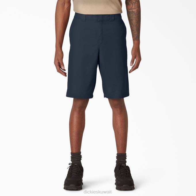 Dickies رجال شورت خصر تبريد نشط 11 بوصة البحرية الداكنة (دن) ملابس العمل 8444394