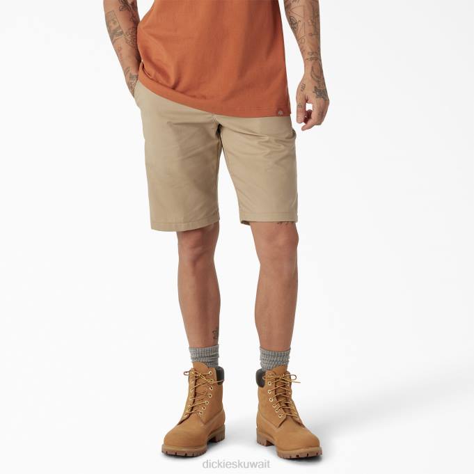 Dickies رجال شورت خصر تبريد نشط 11 بوصة رمال الصحراء (س) ملابس العمل 8444395