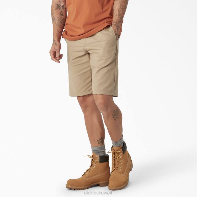 Dickies رجال شورت خصر تبريد نشط 11 بوصة رمال الصحراء (س) ملابس العمل 8444395