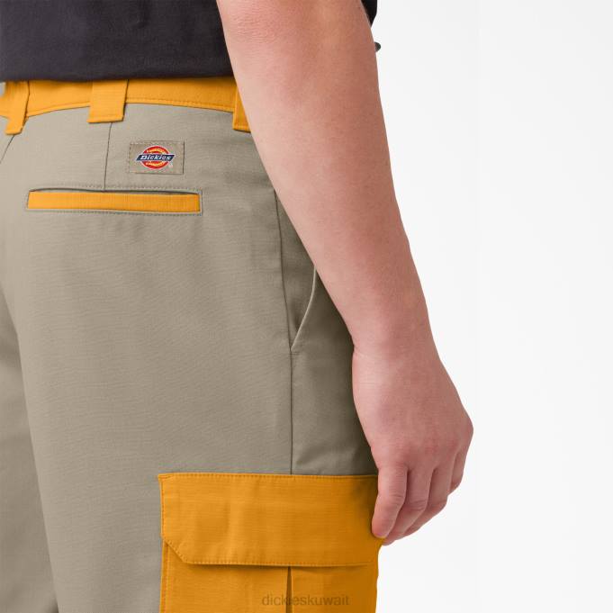 Dickies رجال شورت بضائع وسائط مختلطة مقاس 11 بوصة رمال الصحراء / أصفر مشع (cbo) ثياب 8444461