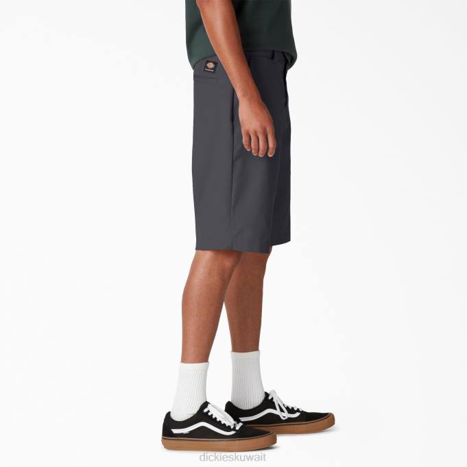 Dickies رجال شورت تزلج بقصة ضيقة 11 بوصة رمادي فحمي (ch) ثياب 8444382