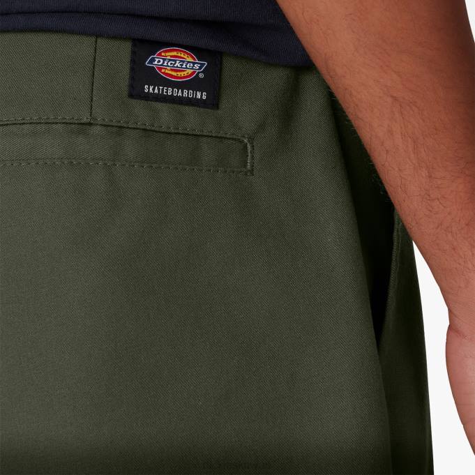 Dickies رجال شورت تزلج بقصة ضيقة 11 بوصة الزيتون الأخضر (og) ثياب 8444385