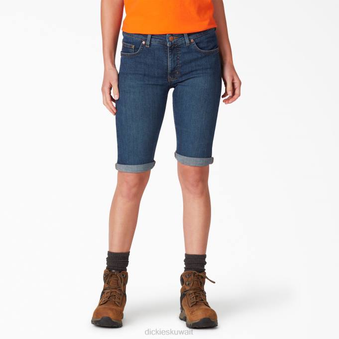 Dickies نحيف شورت برمودا بقياس 11 إنش الأزرق النيلي الحجري (snb) ثياب 84442260