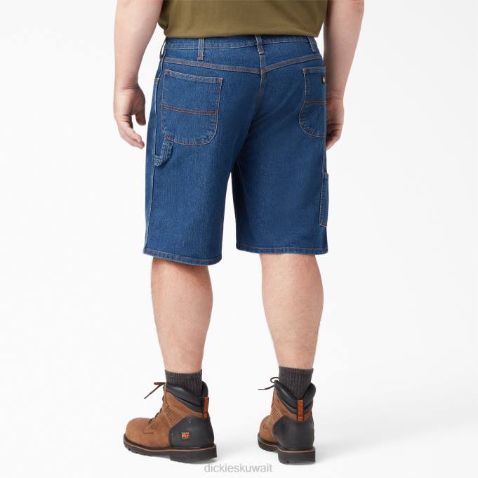 Dickies رجال شورت نجار نشط بخصر 11 بوصة أزرق نيلي مغسول بالحجر (snb) ثياب 8444397