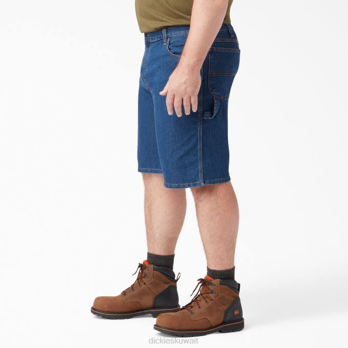 Dickies رجال شورت نجار نشط بخصر 11 بوصة أزرق نيلي مغسول بالحجر (snb) ثياب 8444397