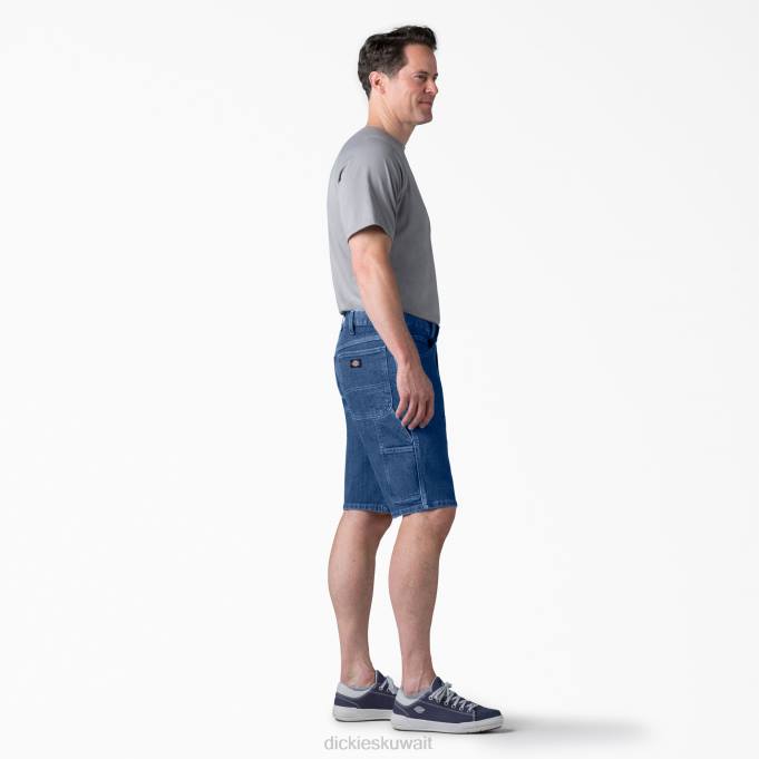 Dickies رجال شورت نجار نشط بخصر 11 بوصة أزرق نيلي مغسول بالحجر (snb) ثياب 8444397