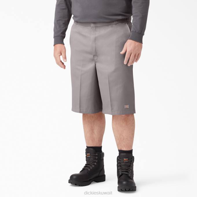 Dickies رجال شورت عمل أمامي مسطح بقصة فضفاضة 13 