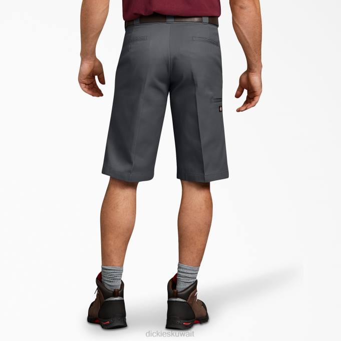 Dickies رجال شورت عمل جيب متعدد الاستخدامات مقاس 13 بوصة مريح رمادي فحمي (ch) ملابس العمل 8444372