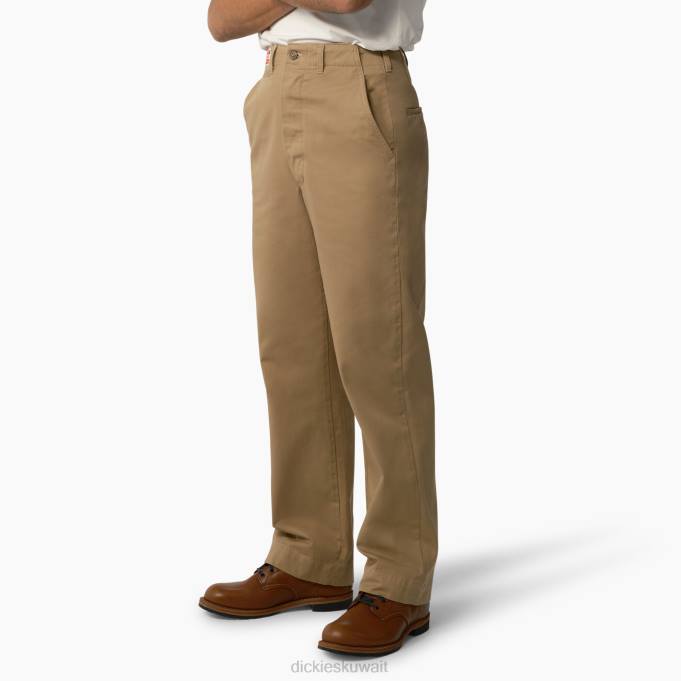 Dickies رجال 1922 بنطلون عسكري مغسولة كرامرتون صن تان (راس) ثياب 844471
