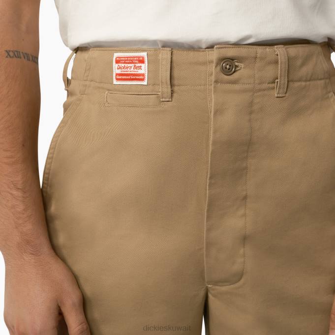Dickies رجال 1922 بنطلون عسكري مغسولة كرامرتون صن تان (راس) ثياب 844471