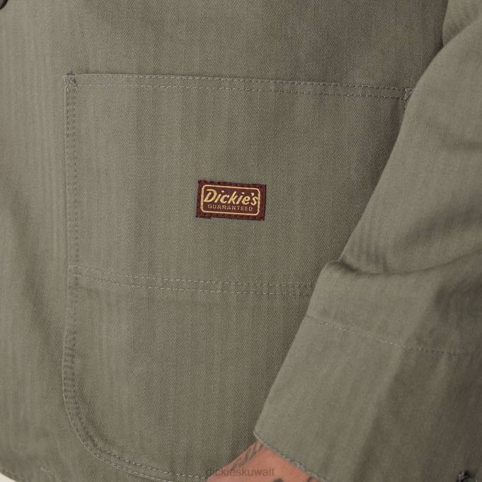Dickies رجال 1922 سترة متعرجة زيتون مغبر مغسول (rdo) ثياب 84441188