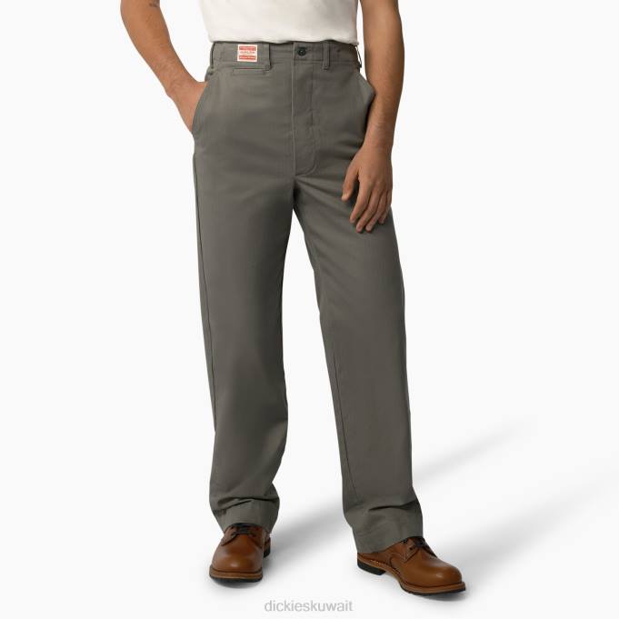 Dickies رجال 1922 بنطلون عسكري زيتون مغبر مغسول (rdo) ثياب 844472