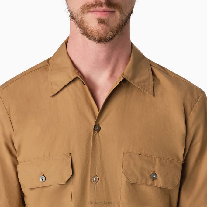 Dickies رجال 1922 قميص عمل قصير الأكمام قيقب مغسول (rma) ملابس العمل 8444923