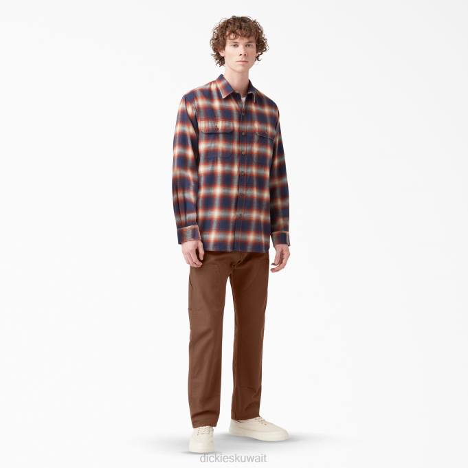 Dickies رجال 1922 سروال الركبة مزدوج خشب بني مغسول (rtb) ثياب 8444223