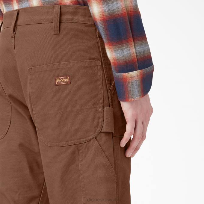 Dickies رجال 1922 سروال الركبة مزدوج خشب بني مغسول (rtb) ثياب 8444223