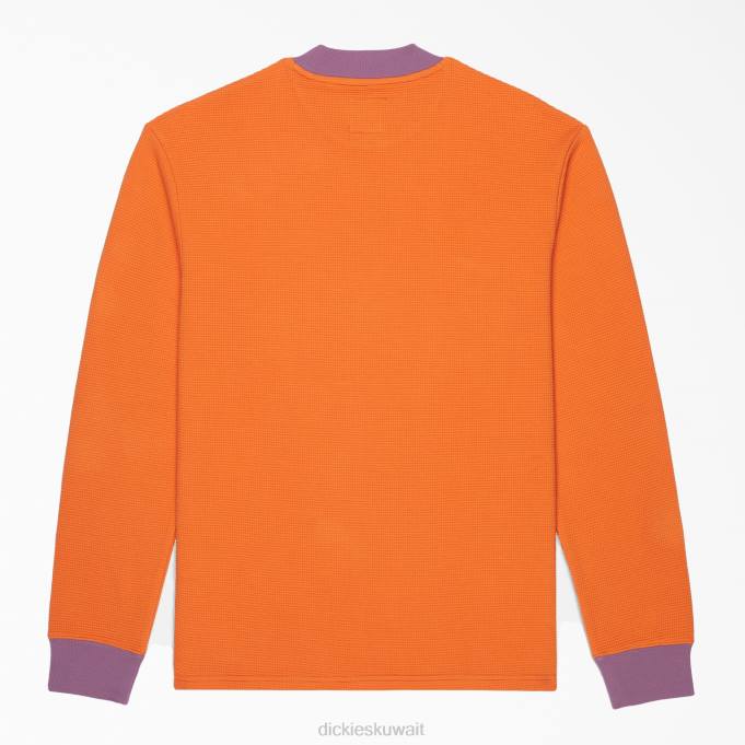 Dickies رجال المخ الميت المطرزة الهراء سترة متماسكة برتقالي محترق (إلى 1) ثياب 8444731