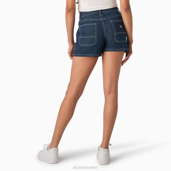 Dickies نحيف شورت جينز نجار بخصر عالي 3 