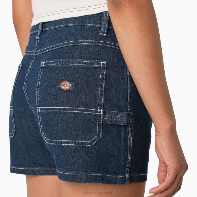 Dickies نحيف شورت جينز نجار بخصر عالي 3 