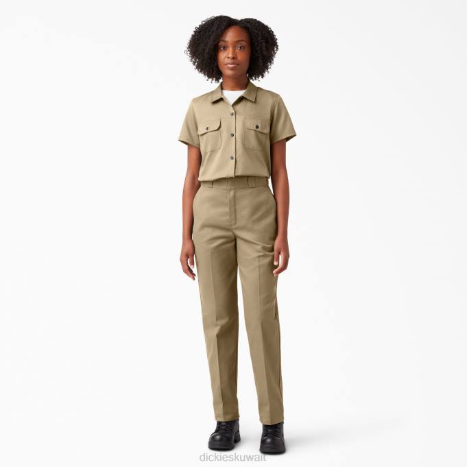 Dickies نحيف 574 قميص العمل الأصلي الكاكي العسكري (ksh) ملابس العمل 84441533