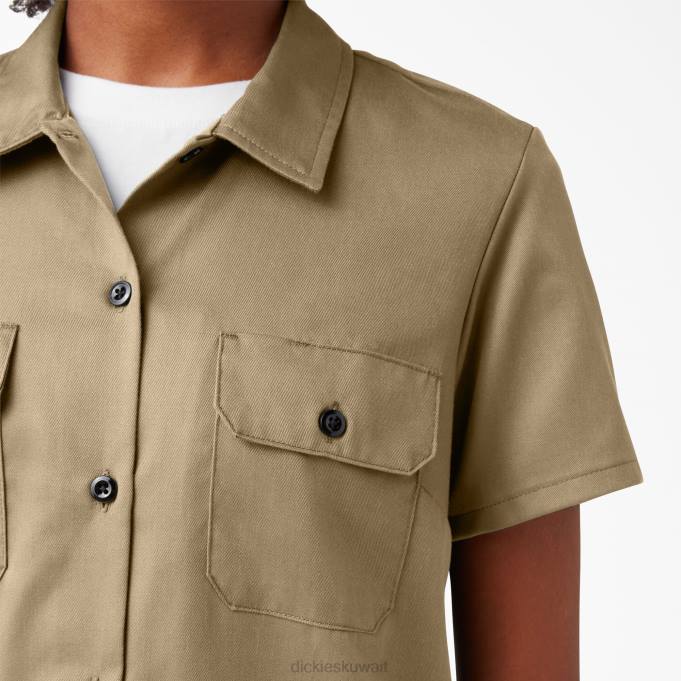 Dickies نحيف 574 قميص العمل الأصلي الكاكي العسكري (ksh) ملابس العمل 84441533