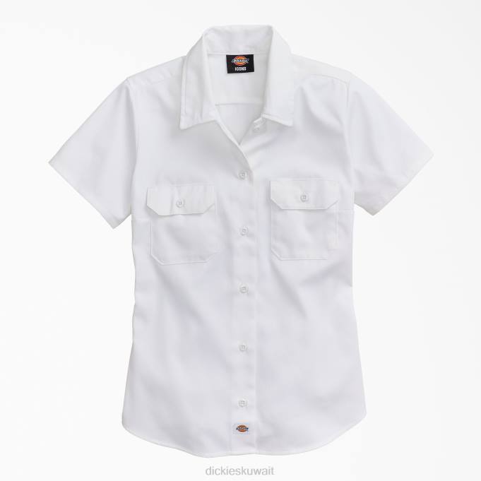 Dickies نحيف 574 قميص العمل الأصلي أبيض (wsh) ملابس العمل 84441535