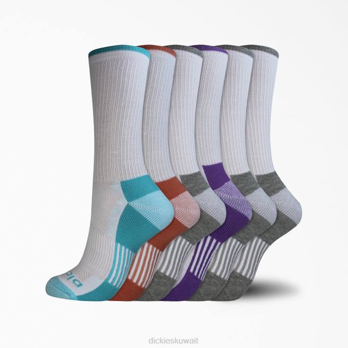Dickies نحيف جوارب طاقم التحكم في الرطوبة - عبوة من 6 قطع الأبيض (وا) مُكَمِّلات 84442943