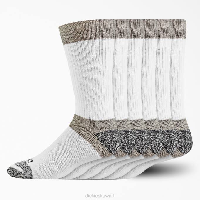 Dickies للجنسين 6 عبوات من جوارب طاقم ماكس كوشن الأبيض (وا) مُكَمِّلات 84442957