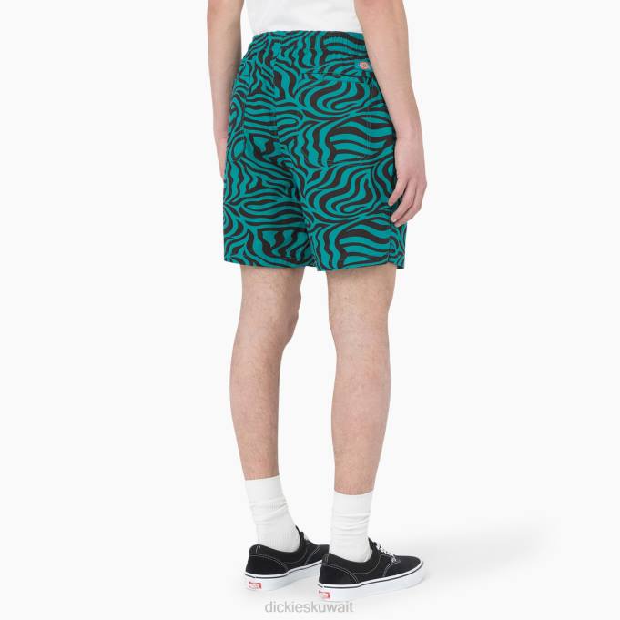 Dickies رجال شورت برباط وطبعة حمار وحشي 6 