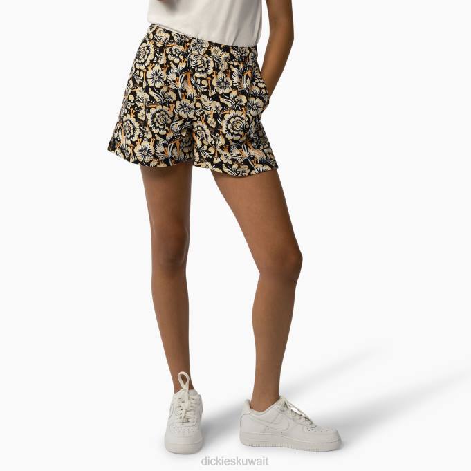 Dickies نحيف شورت روزبورغ 7" طباعة الأزهار باللون البني (bg2) ثياب 84442262
