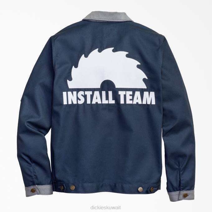 Dickies رجال الشمس المشرقة في نيويورك مصبوغة في تكساس ، قم بتثبيت سترة فريق أيزنهاور عادي ثياب 84441173