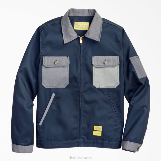 Dickies رجال نيويورك صن شاين صن شاين مصبوغ في تكساس أيزنهاور سترة عادي ثياب 84441179