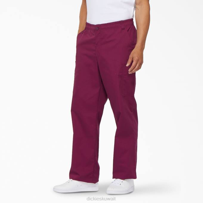 Dickies رجال بنطال إي دي إس سيغنتشر فرك كارغو نبيذ (فوز) ثياب 84441232