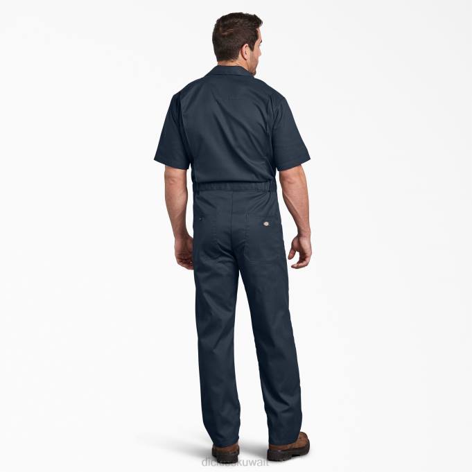 Dickies رجال المآزر قصيرة الأكمام المرن البحرية الداكنة (دن) ملابس العمل 84441239