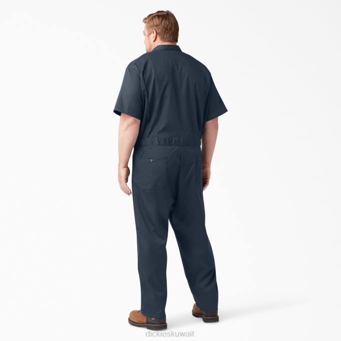 Dickies رجال المآزر قصيرة الأكمام المرن البحرية الداكنة (دن) ملابس العمل 84441239