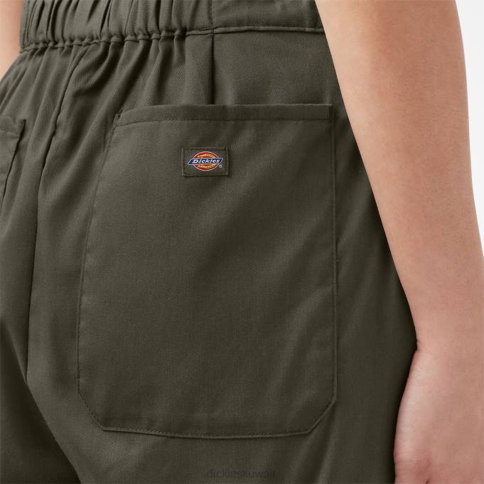 Dickies نحيف تبريد المعاطف قصيرة الأكمام الطحلب الأخضر (مللي ثانية) ملابس العمل 84441547
