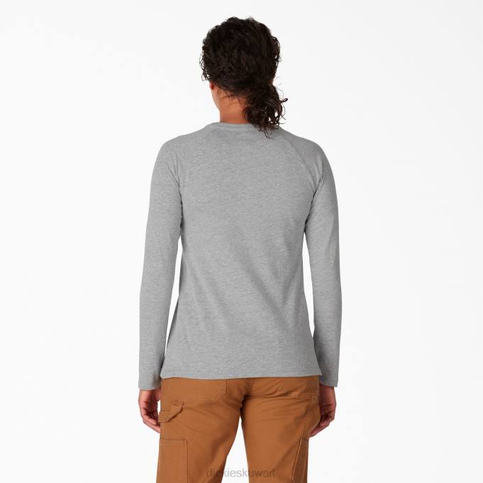 Dickies نحيف تي شيرت تبريد بأكمام طويلة هيذر جراي (زئبق) ثياب 84441635