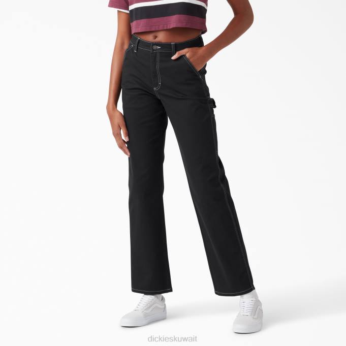 Dickies نحيف سروال نجار عالي الخصر عادي ثياب 84441719