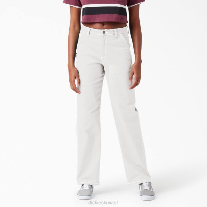 Dickies نحيف سروال نجار عالي الخصر عادي ثياب 84441720