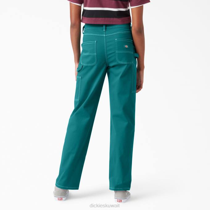 Dickies نحيف سروال نجار عالي الخصر عادي ثياب 84441721