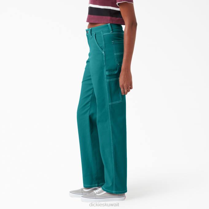 Dickies نحيف سروال نجار عالي الخصر عادي ثياب 84441721