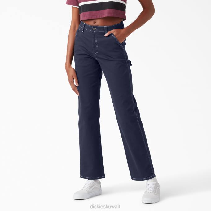 Dickies نحيف سروال نجار عالي الخصر عادي ثياب 84441725