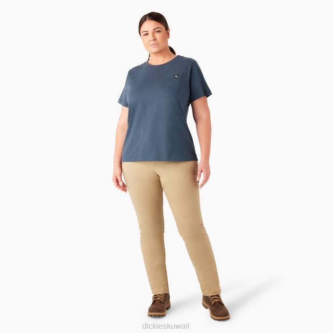 Dickies نحيف بالإضافة إلى السراويل الضيقة من نسيج قطني طويل عادي ثياب 84441904