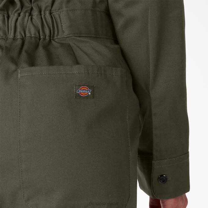 Dickies نحيف معاطف طويلة الأكمام الطحلب الأخضر (مللي ثانية) ملابس العمل 84441932
