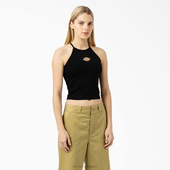 Dickies نحيف سلسلة بحيرة اقتصاص خزان أعلى أسود (بك) ثياب 84442140
