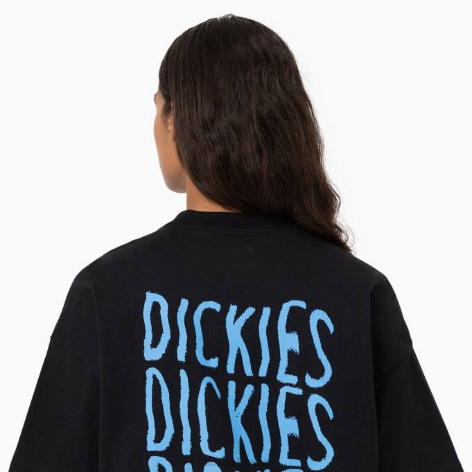 Dickies نحيف تي شيرت برسومات كريسويل أسود (كيلو بايت) ثياب 84442152