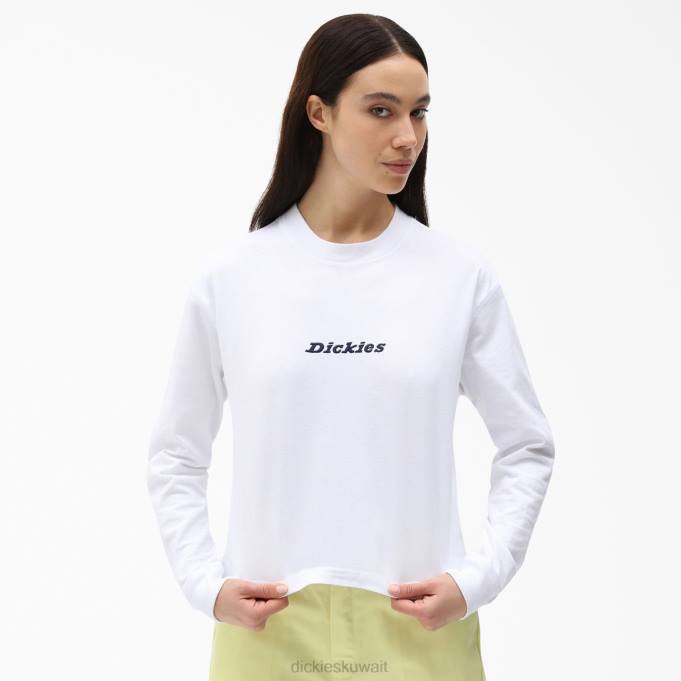 Dickies نحيف قميص لوريتو قصير الأكمام الأبيض (وا) ثياب 84442162