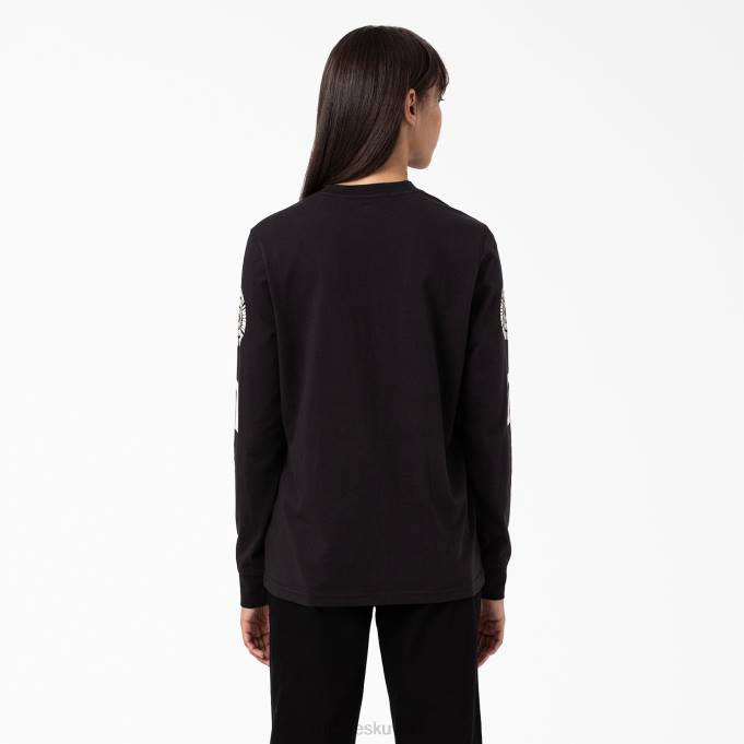 Dickies نحيف تيشيرت فالكفيل بأكمام طويلة أسود (كيلو بايت) ثياب 84442164