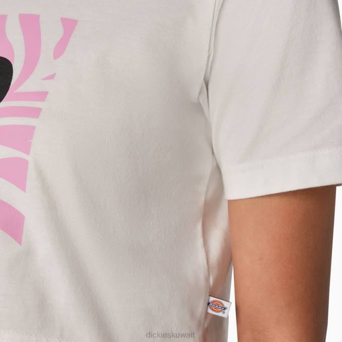 Dickies نحيف تي شيرت قصير برسومات حمار وحشي الأبيض (وا) ثياب 84442194